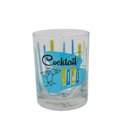 Cocktail Time Old Fashioned Glass Set of 4 - 14 oz Blue Green - Destination PSP