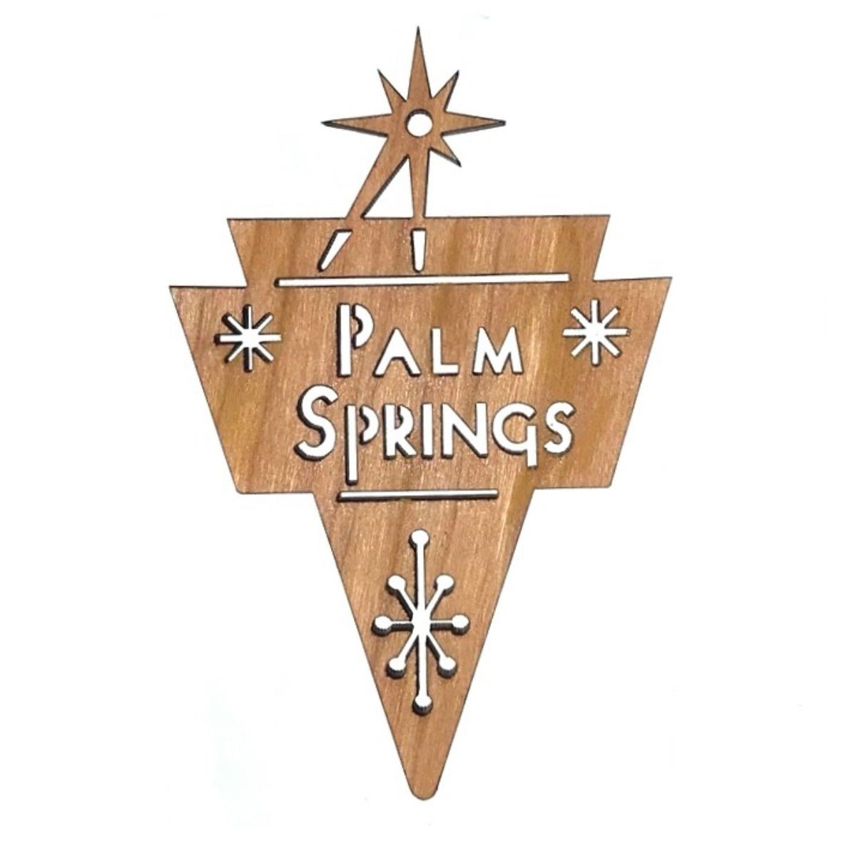 Frederick Arndt Wooden Ornaments - Palm Springs Cone - Destination PSP