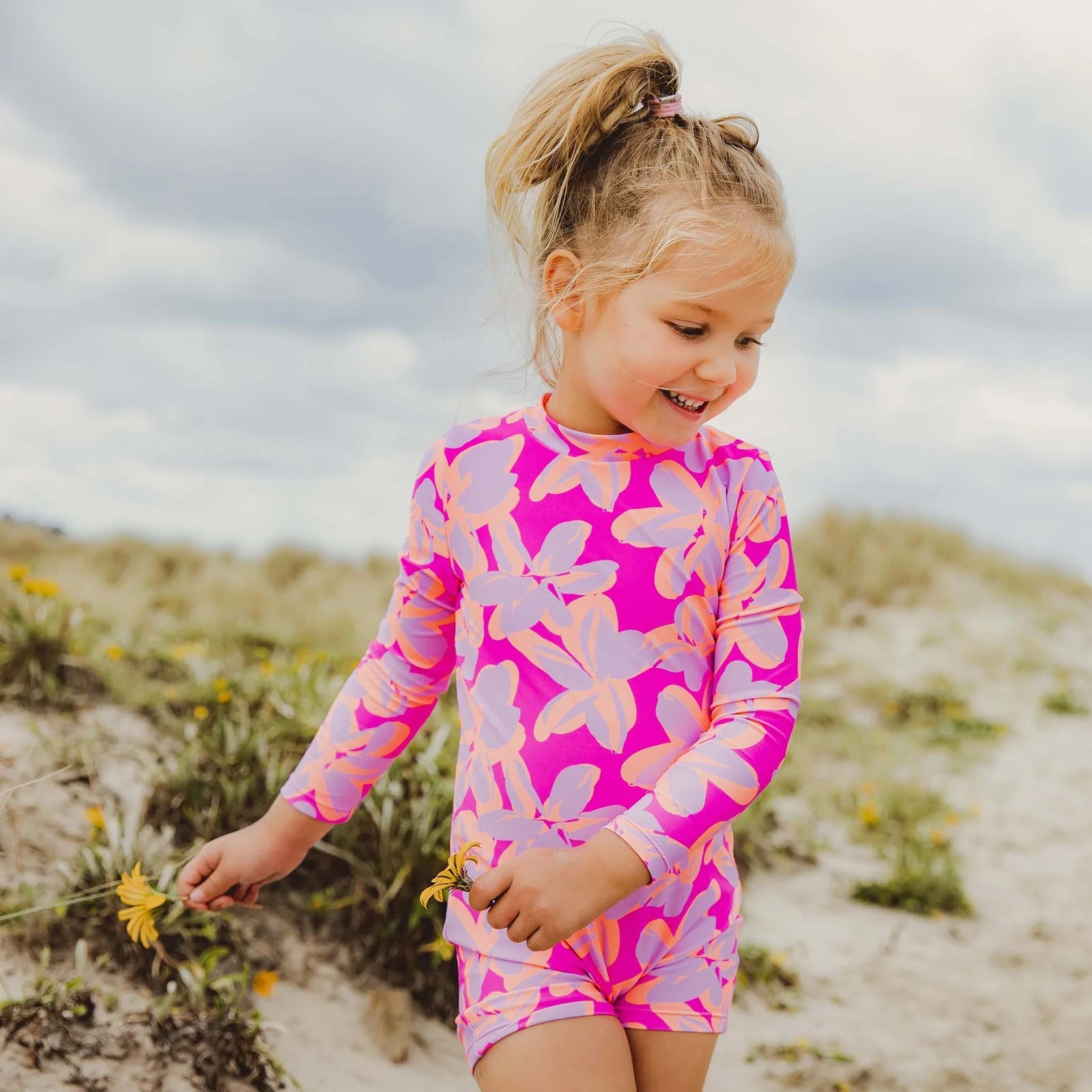 Buy Beach Bounce Sustainable Crop LS Rash Top Set by Snapper Rock
