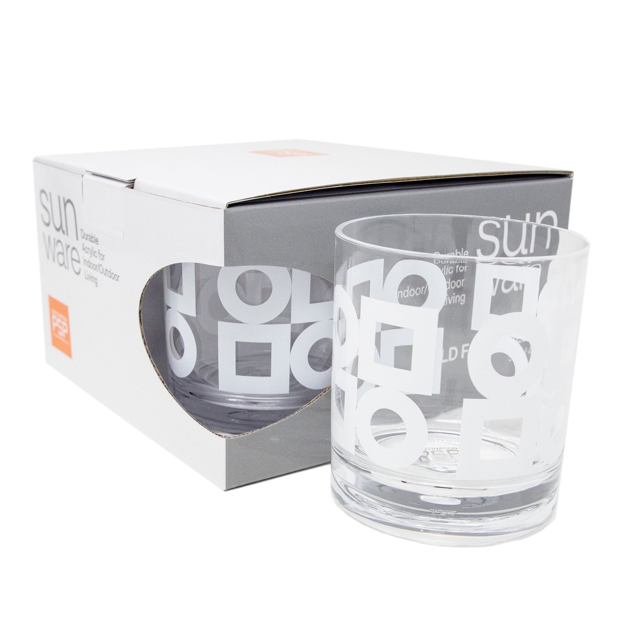 Midcentury Modern Acrylic Cups - Set of 4