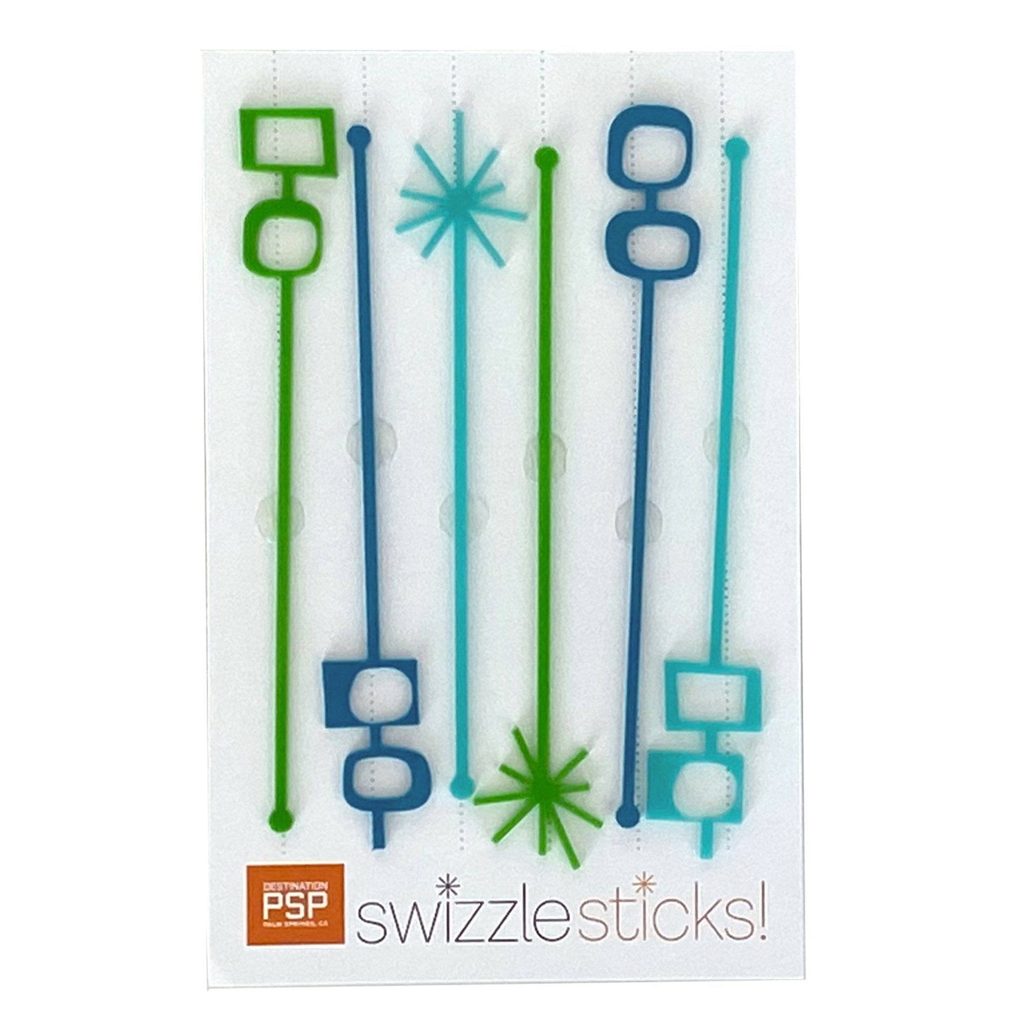 Swizzle Stick Set - Atomic Blue Green