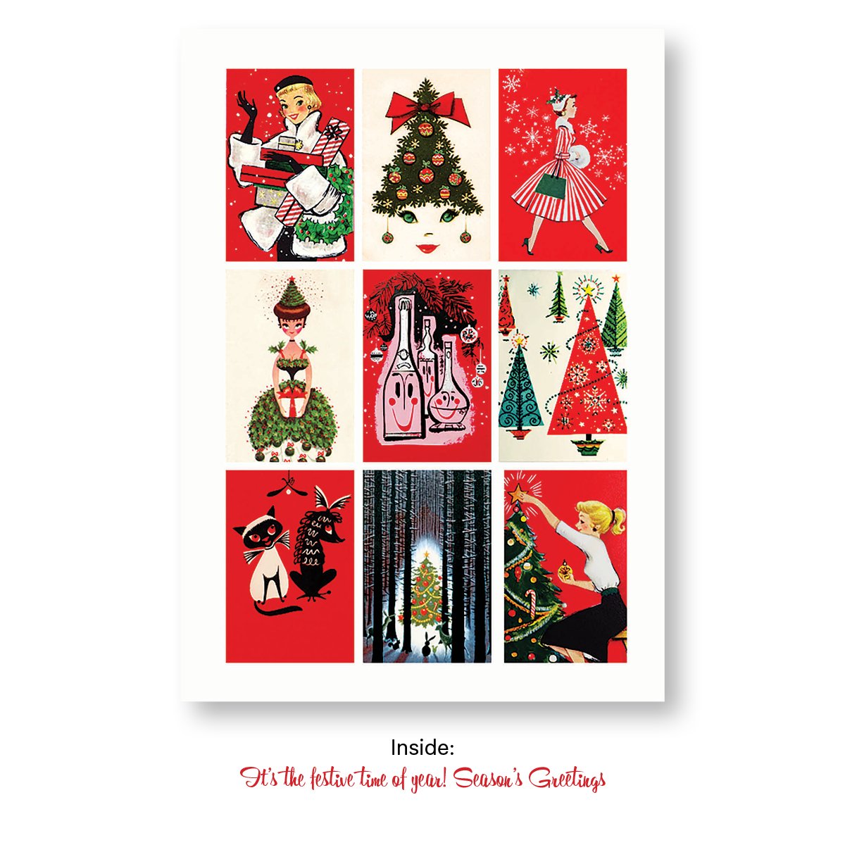 rare vintage christmas cards Retro Holiday Humor Holiday Card