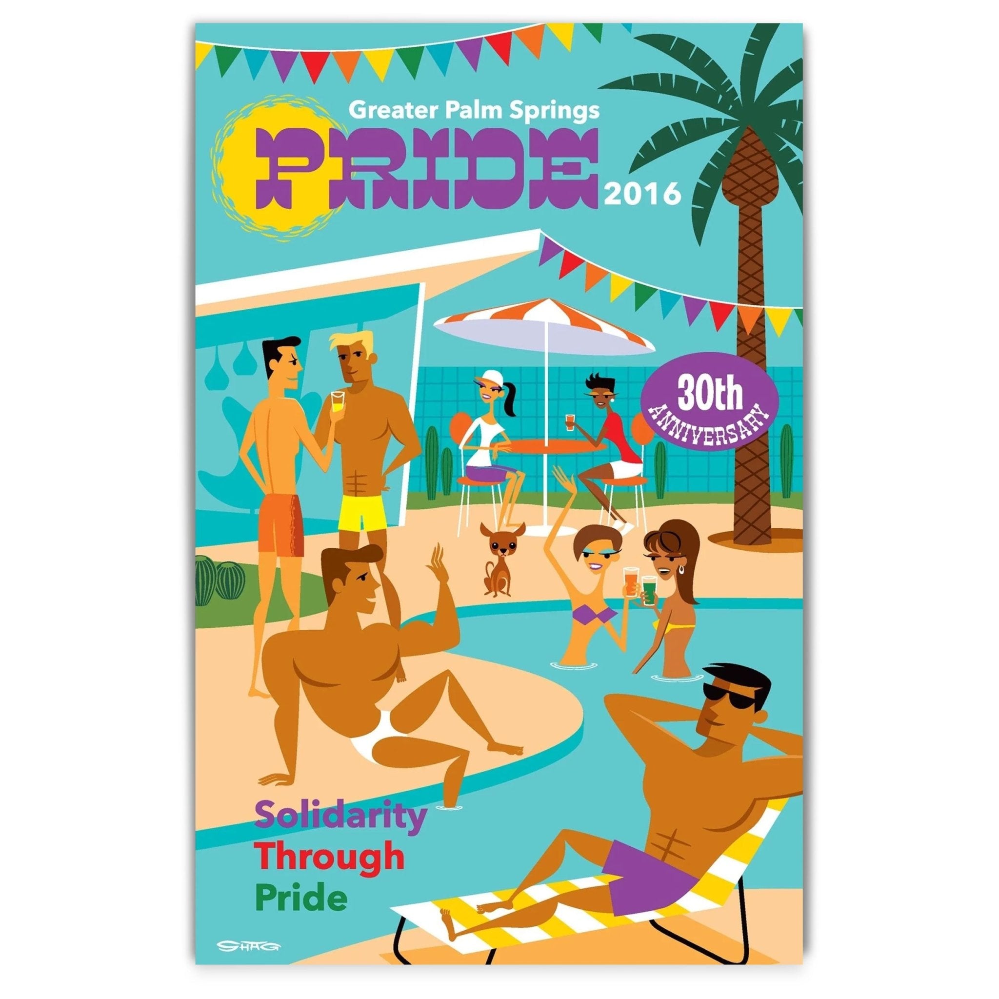 2016 Greater Palm Springs Pride Official Poster by Shag - Destination PSP