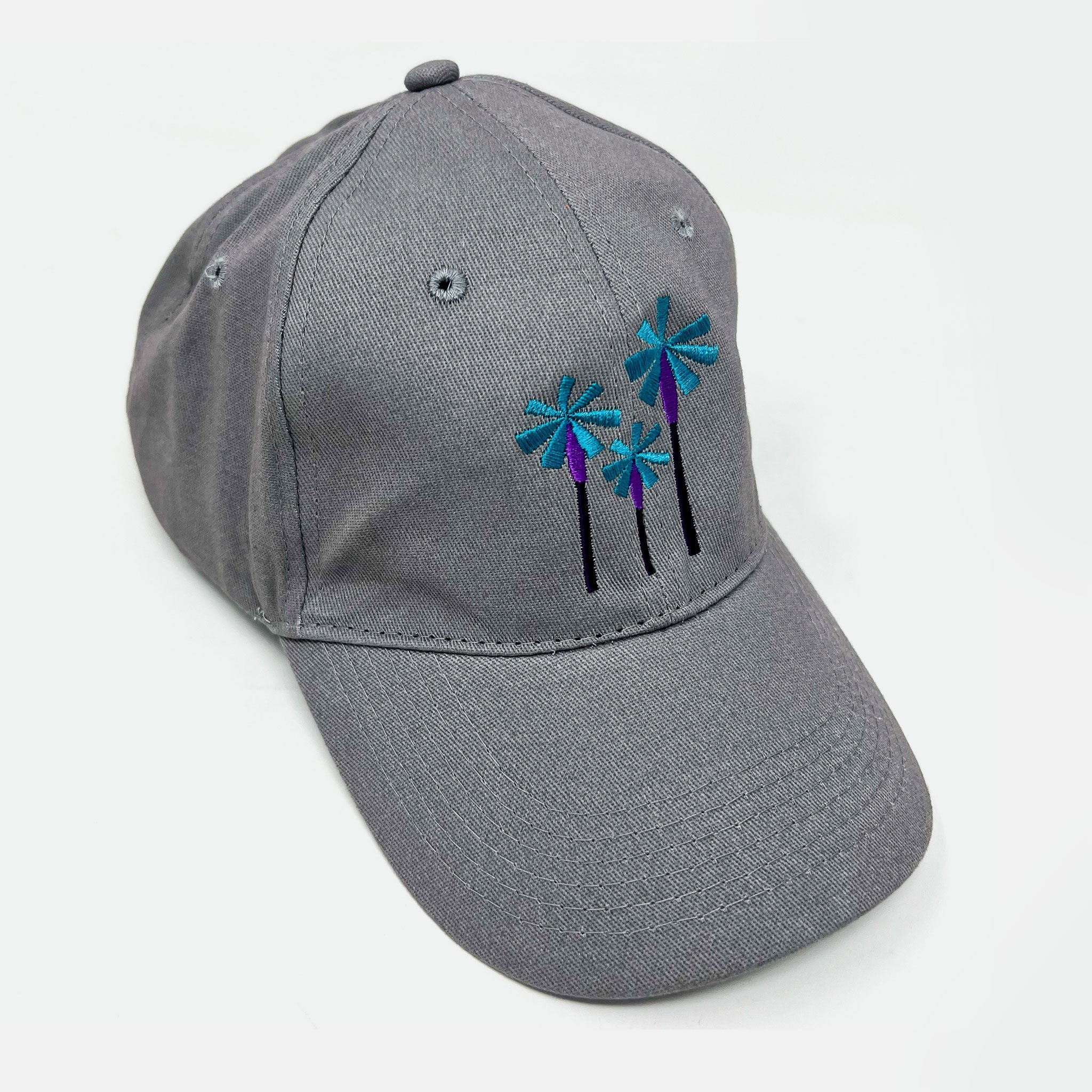 2024 Palm Springs International Shortfest Embroidered Baseball Cap - Grey - Destination PSP