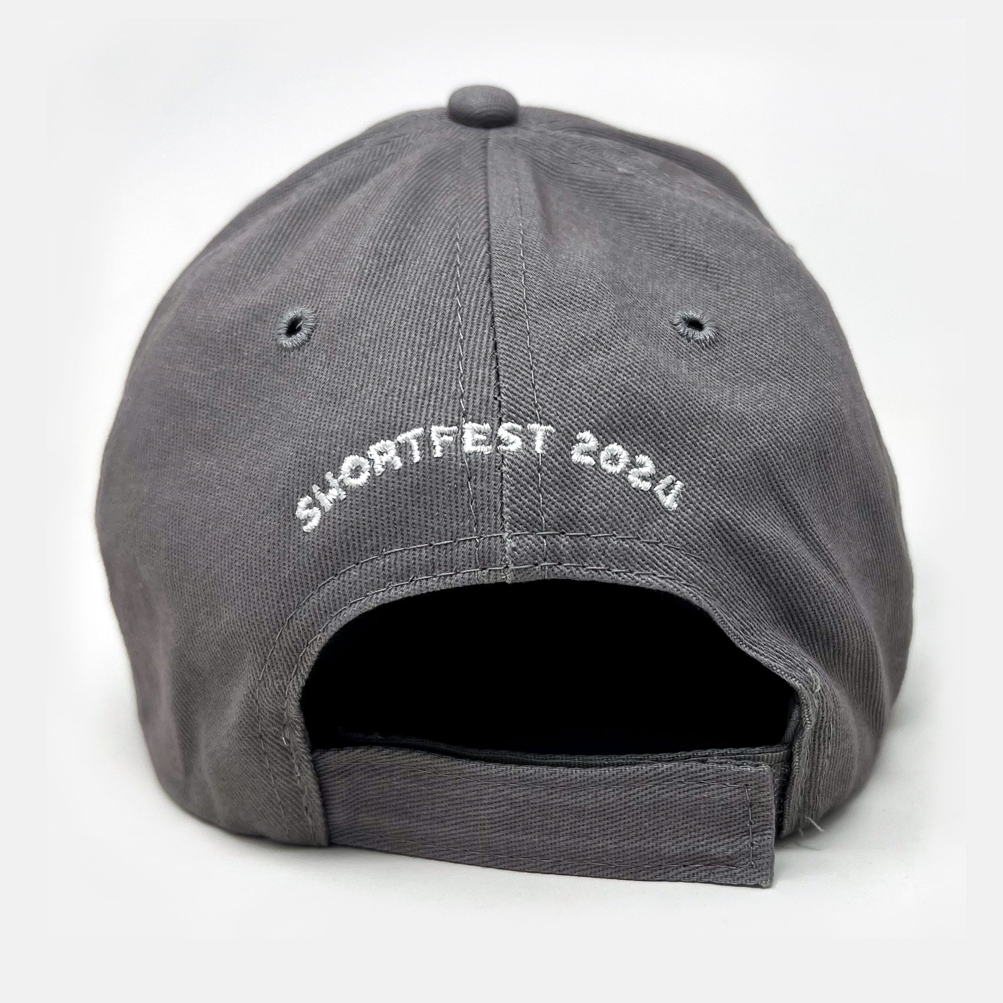 2024 Palm Springs International Shortfest Embroidered Baseball Cap - Grey - Destination PSP