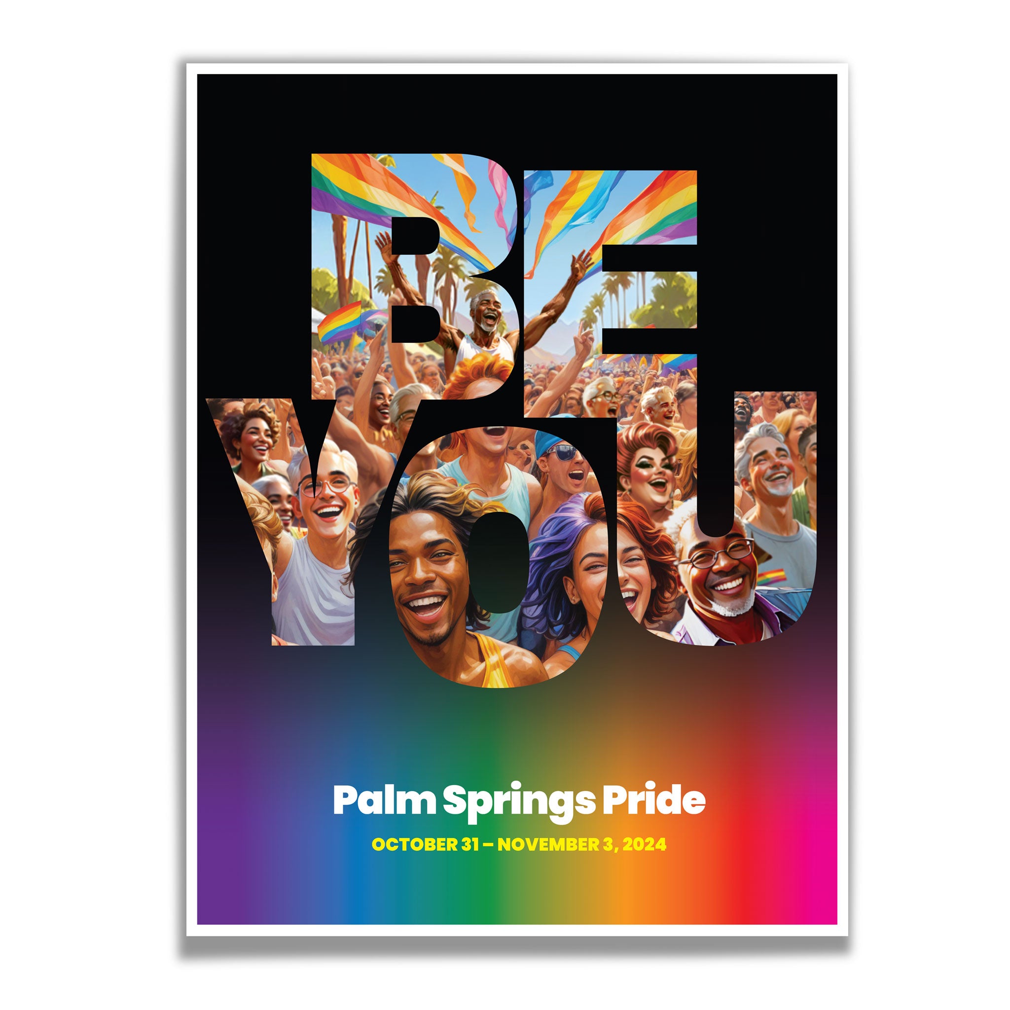 2024 Palm Springs Pride Poster - Be You