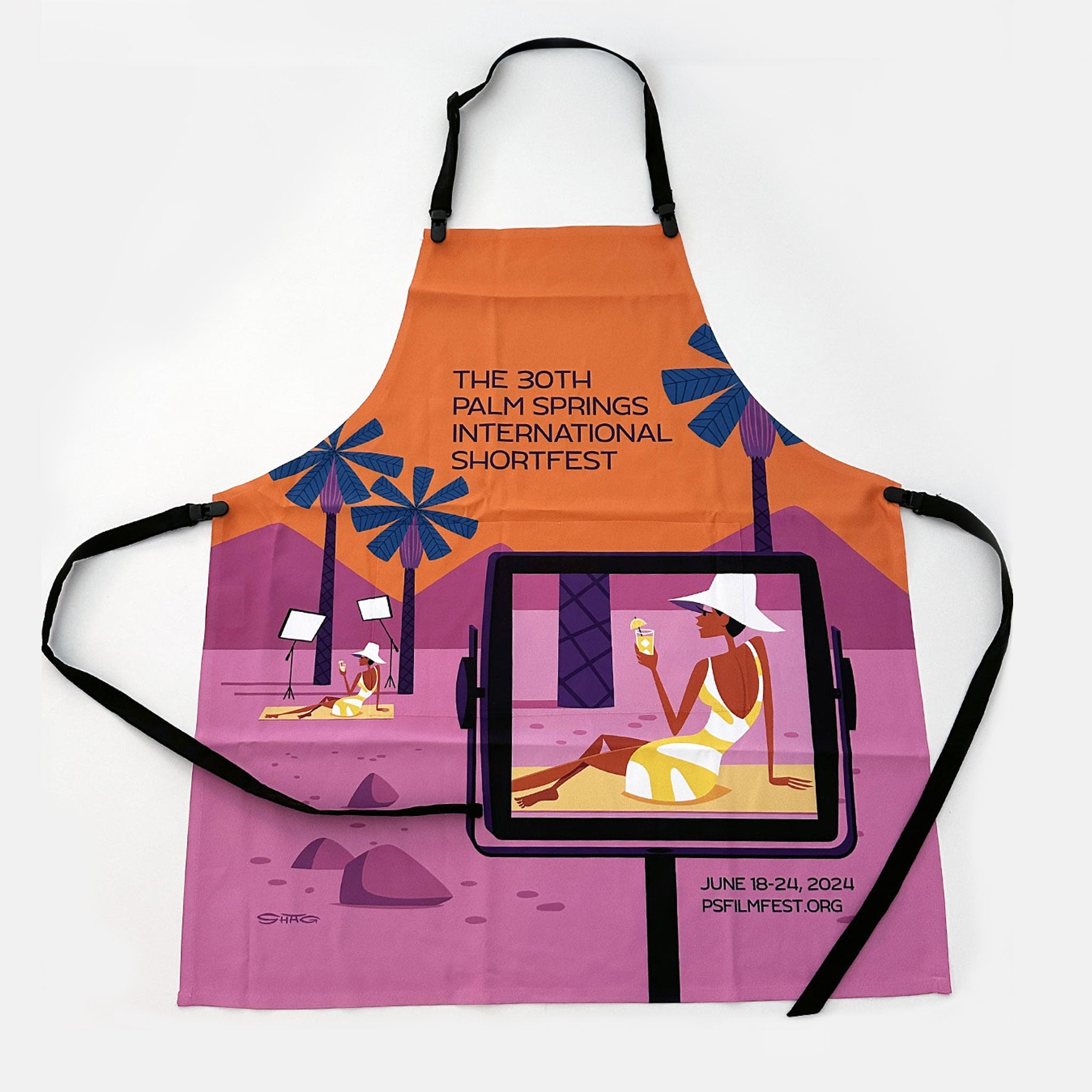 2024 SHAG Palm Springs International Shortfest Apron - Destination PSP