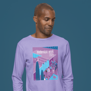 2025 Modernism Week by SHAG Unisex Long Sleeve T-Shirt - Dark Lavender - Destination PSP