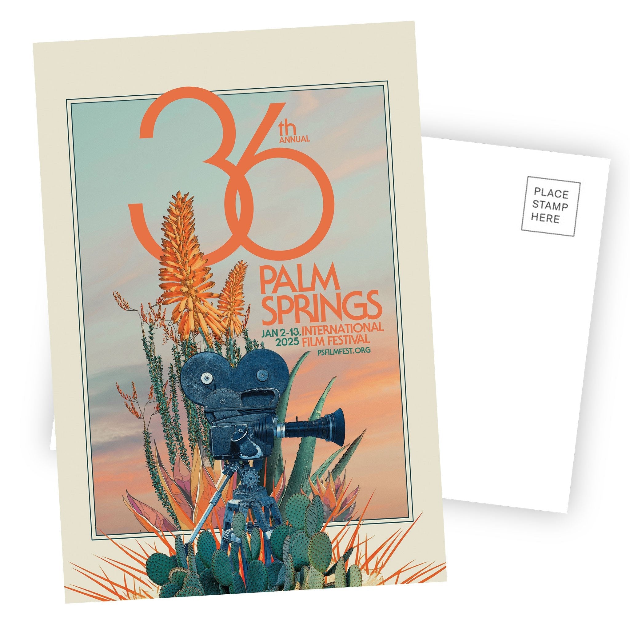 2025 Palm Springs International Film Festival Postcard - Destination PSP