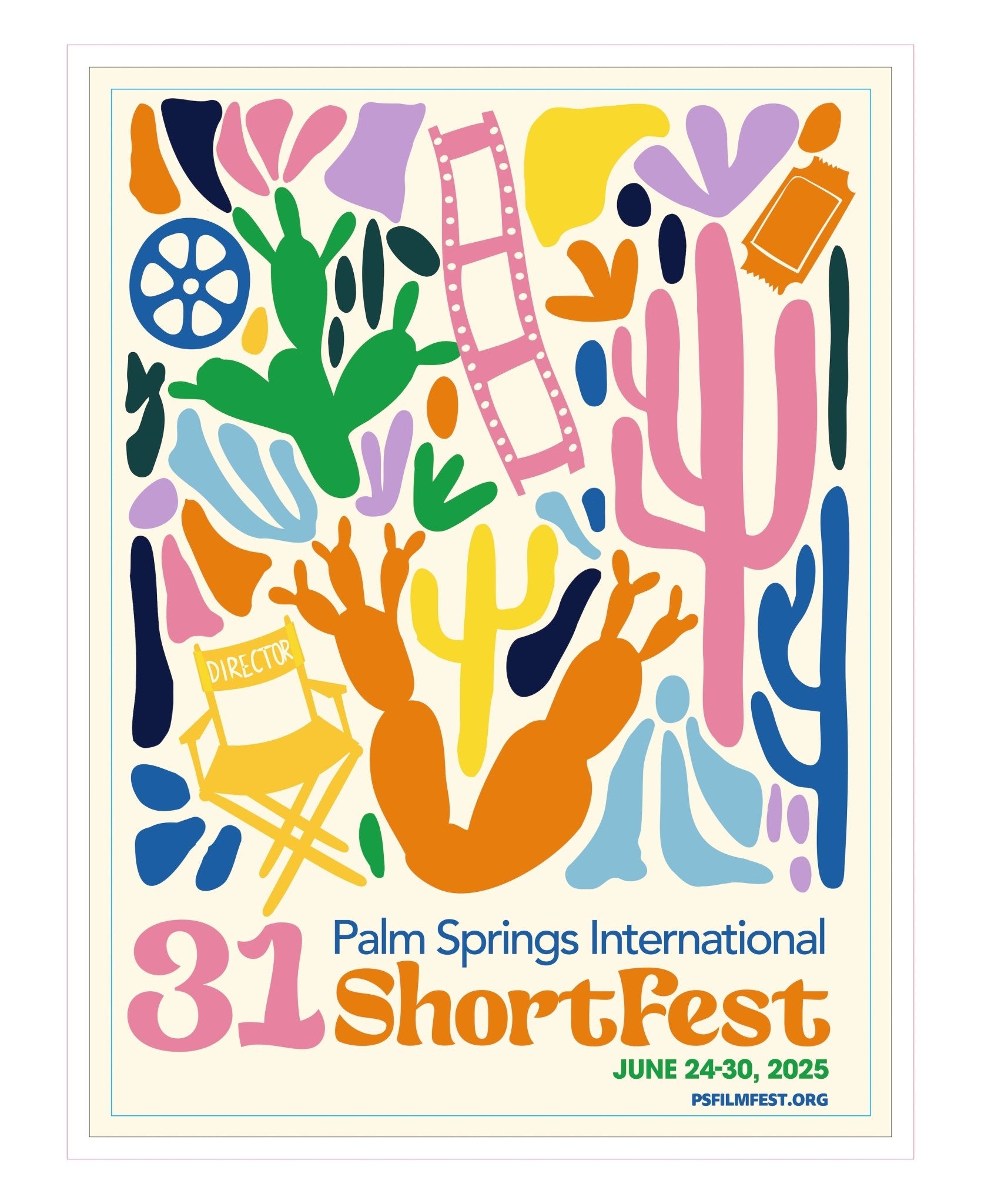 2025 Palm Springs International Shortfest Film Festival Poster - Destination PSP