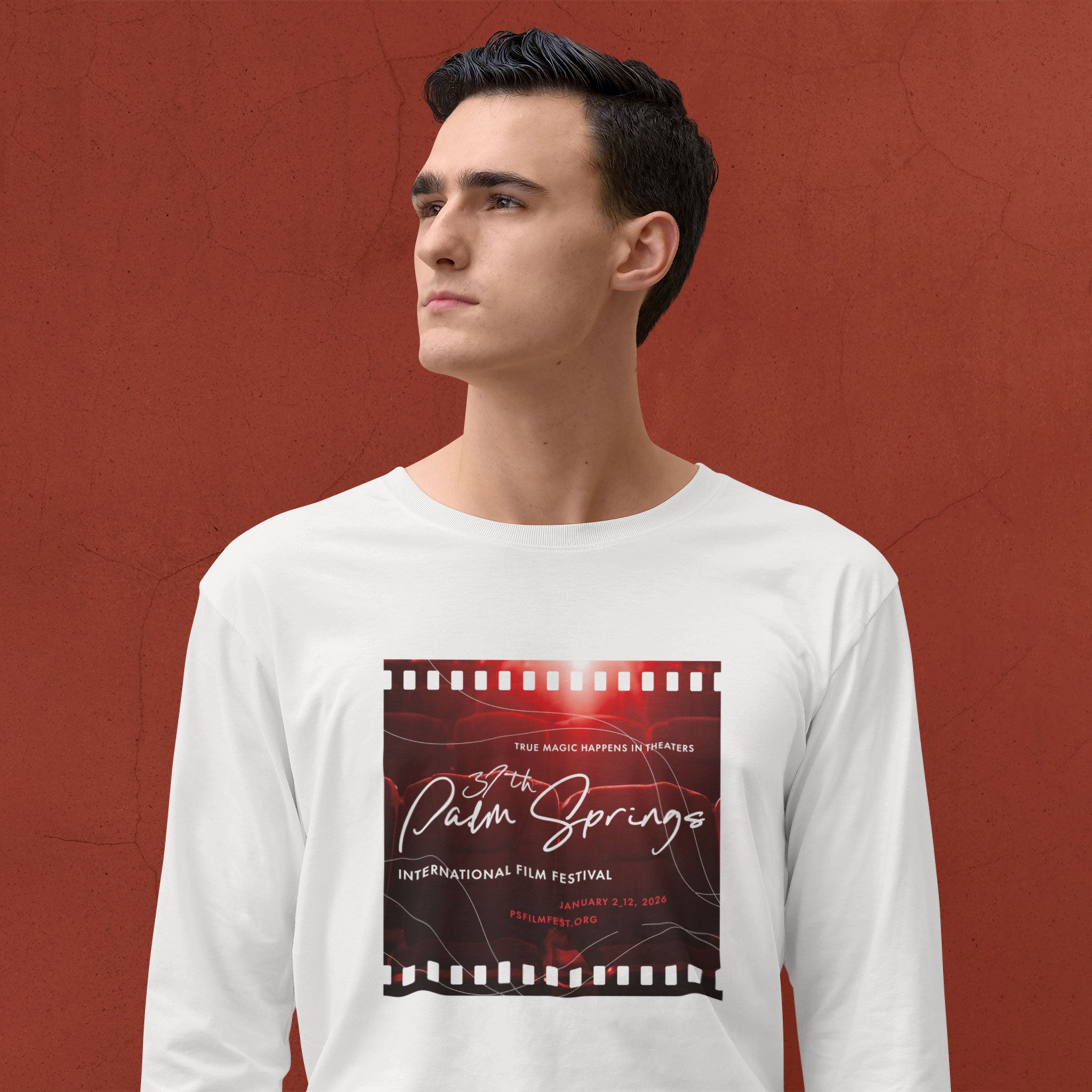 2026 Palm Springs Film Festival Unisex Long-sleeve T-shirt - White