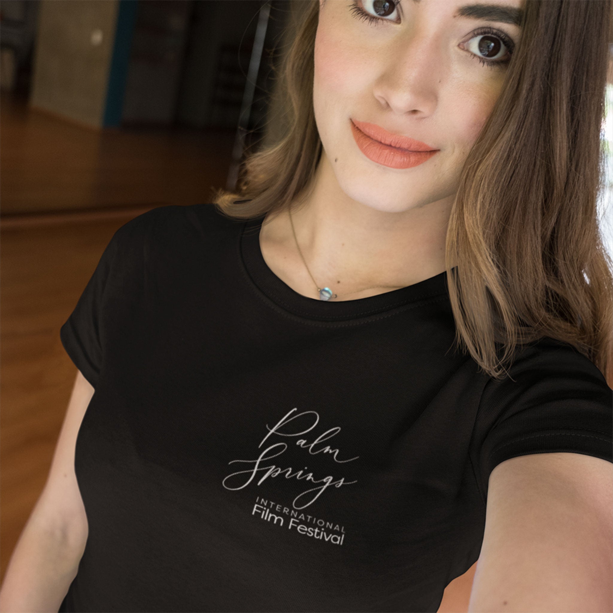 2027 Palm Springs Film Festival Script Logo Unisex T-shirt - Black