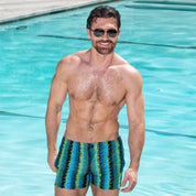 Mod Swim Shorts - Watusi Blue & Green
