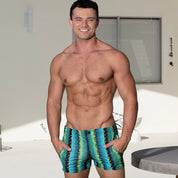 Mod Swim Shorts - Watusi Blue & Green
