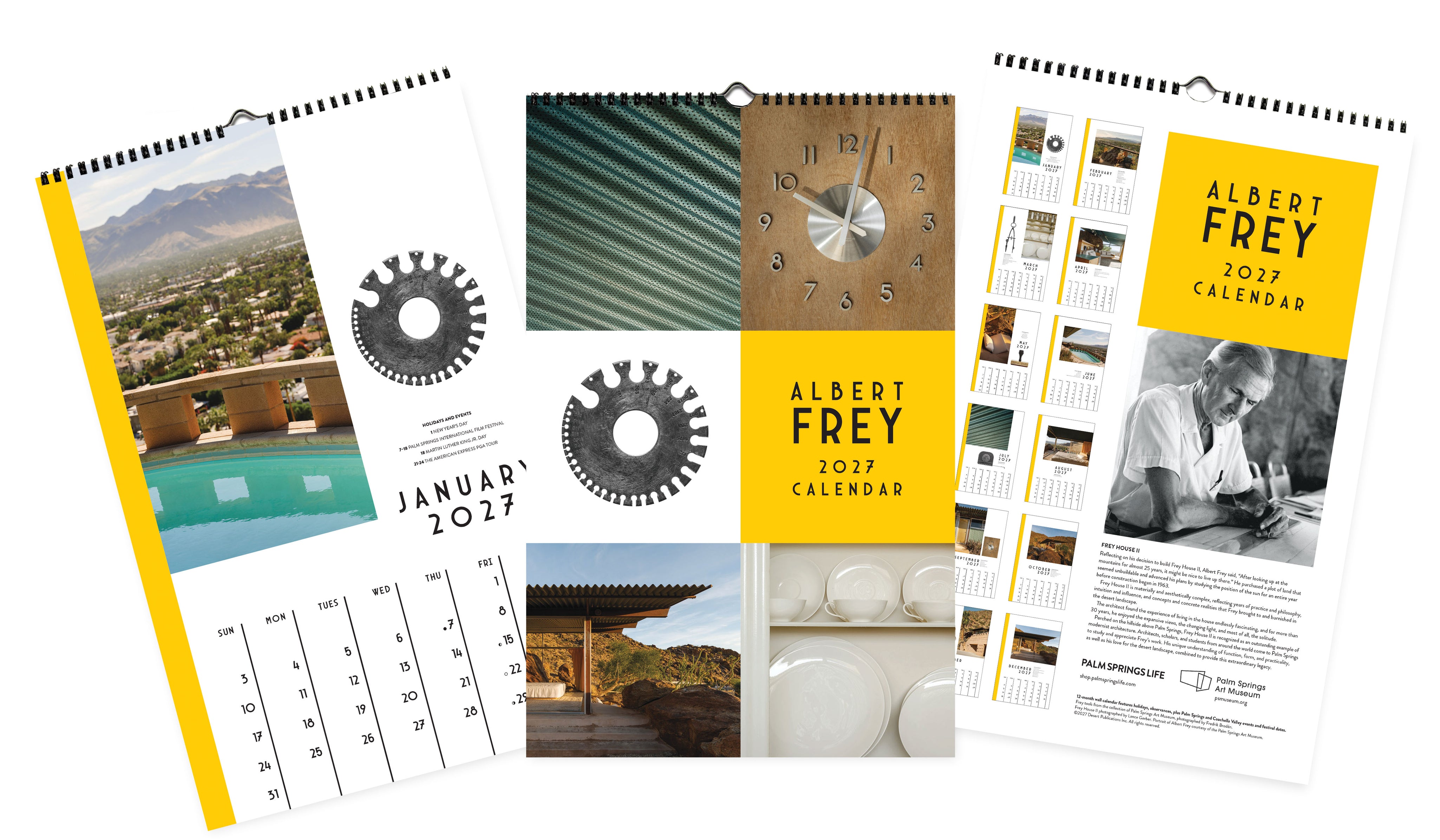 2027 Palm Springs Life Calendar - Albert Frey