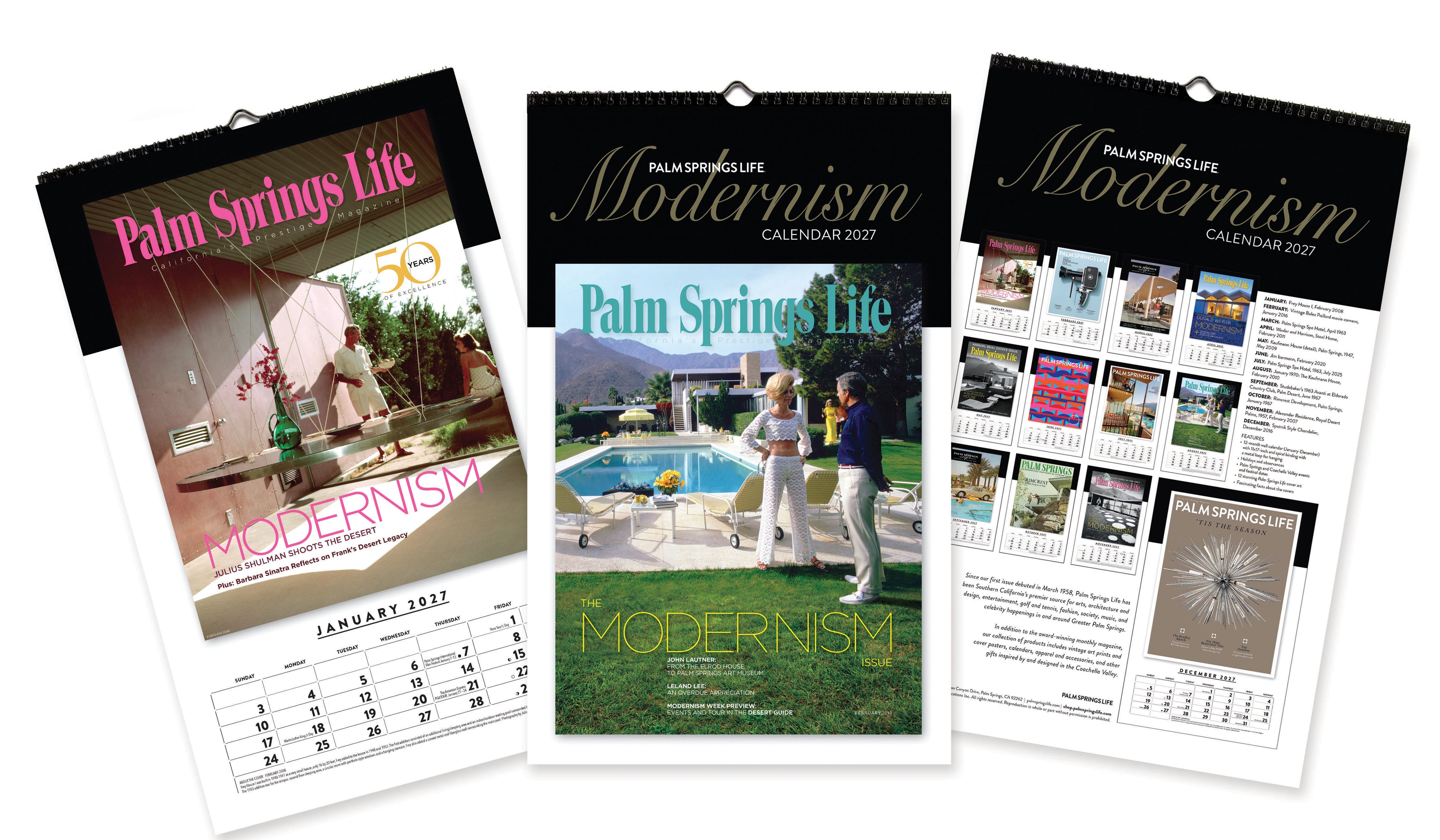 2027 Palm Springs Life Calendar - Modernism