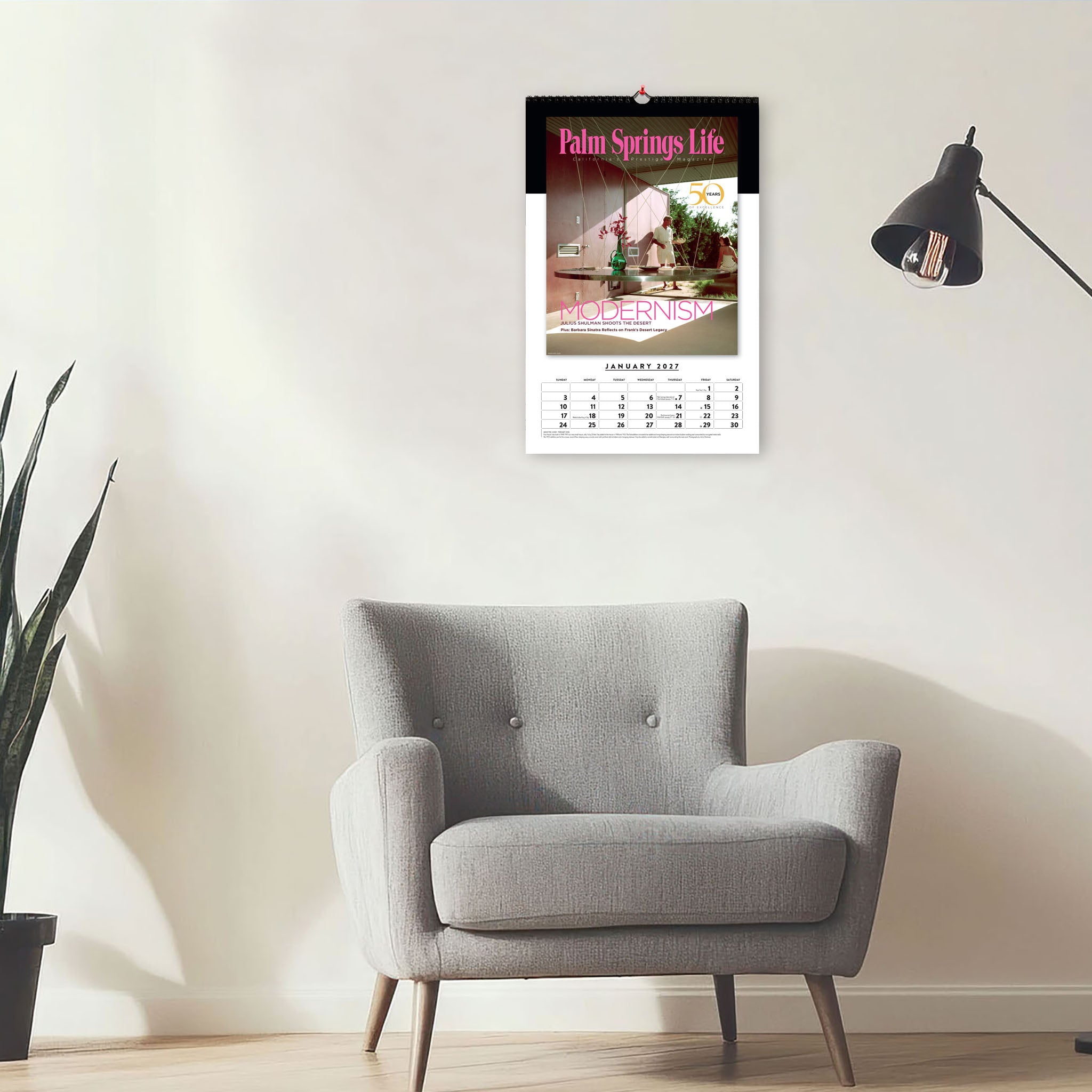 2027 Palm Springs Life Calendar - Modernism