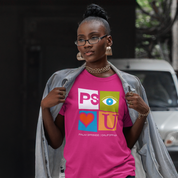 PS I Love You Icons Unisex T - Fuchsia