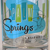 Palm Springs Martini Old Fashioned Glass - Blue Green (Set of 4)
