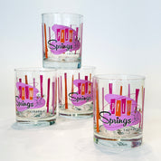 Palm Springs Martini Old Fashioned Glass - Fuchsia (Set of 4)