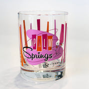 Palm Springs Martini Old Fashioned Glass - Fuchsia (Set of 4)