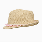 Snapper Rock Pink Pom Pom Fedora