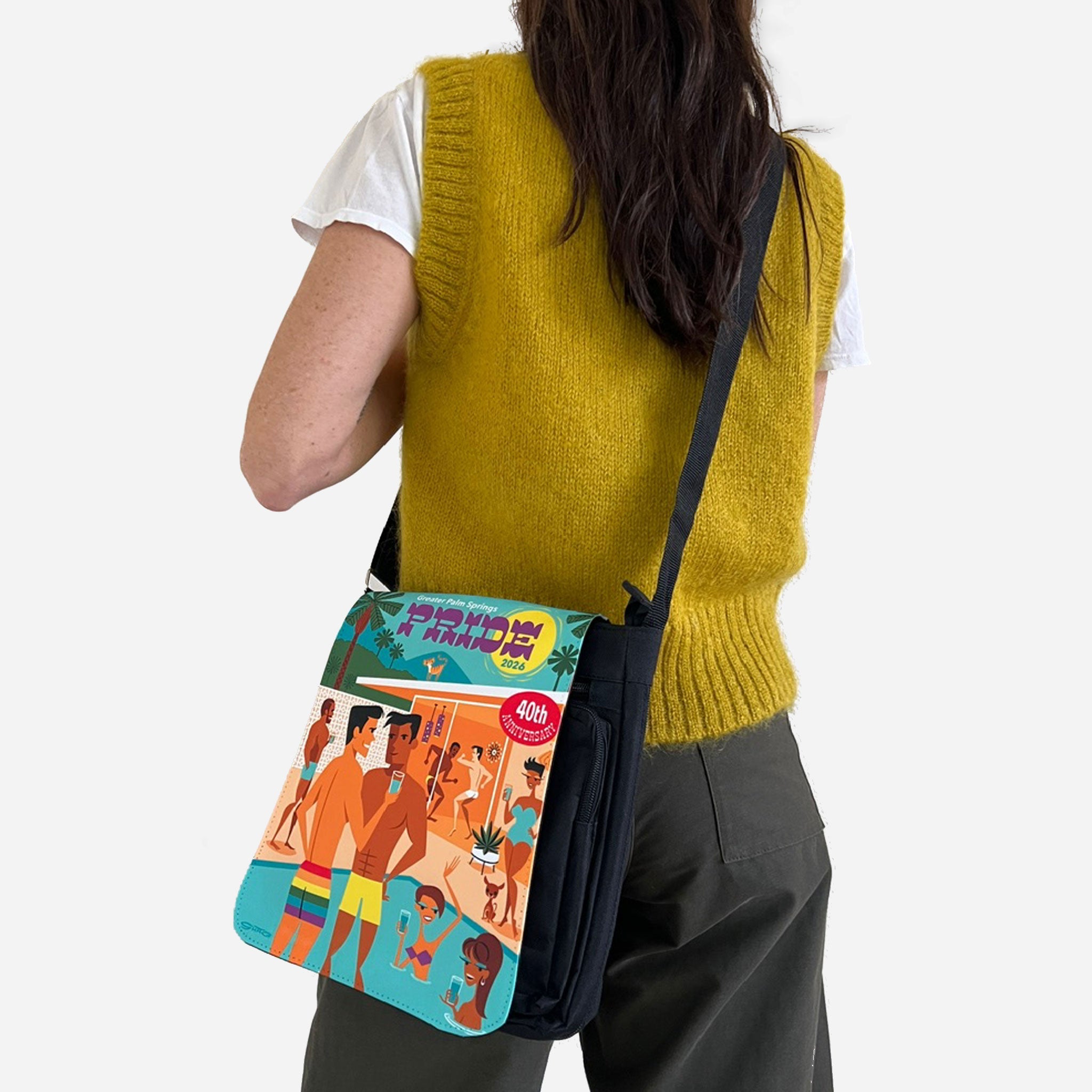 2026 Pride Poster by Shag Messenger Bag