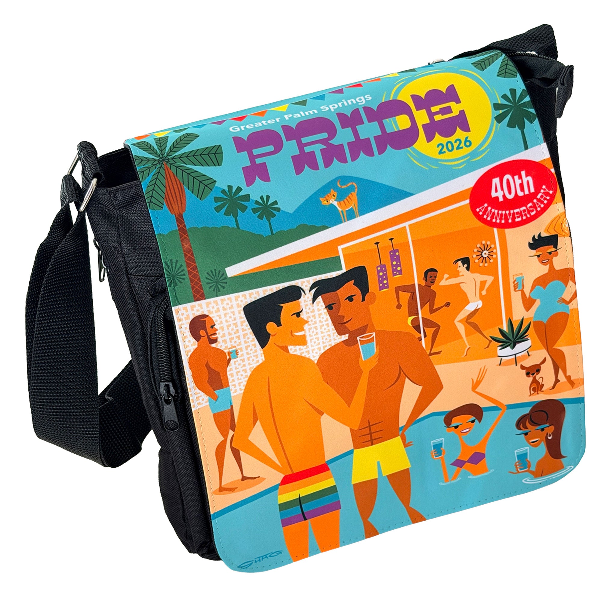 2026 Pride Poster by Shag Messenger Bag