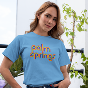 Palm Springs Disco Rainbow Unisex T-shirt - Ocean Blue
