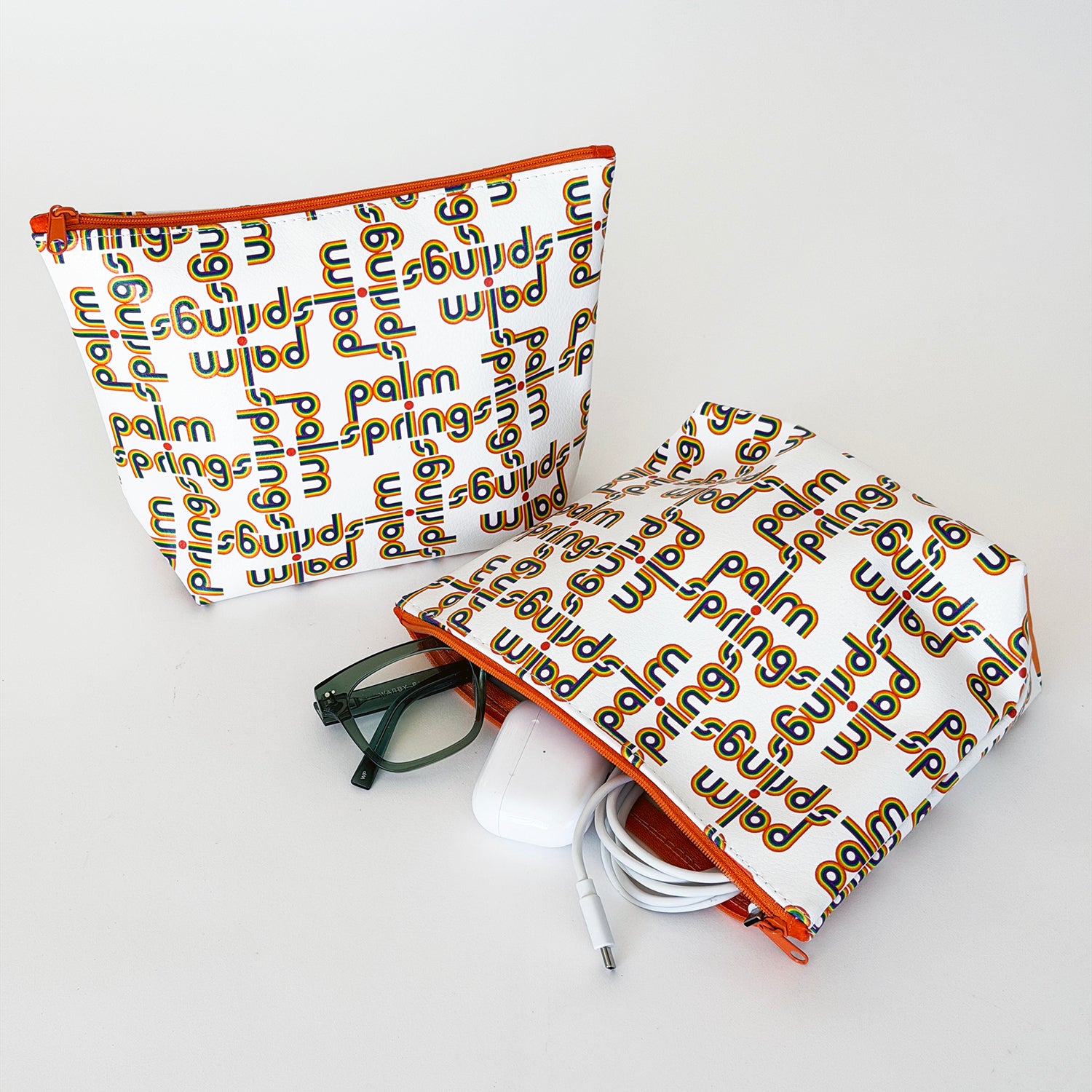 Palm Springs Rainbow Disco Pouch