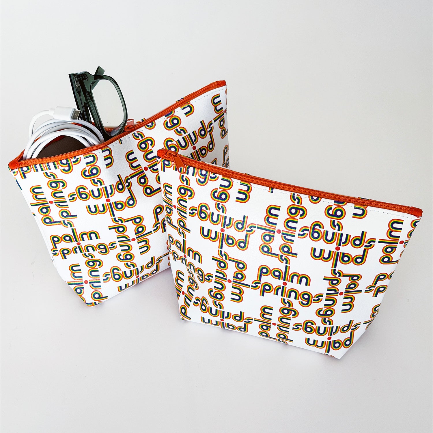 Palm Springs Rainbow Disco Pouch