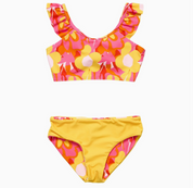 Snapper Rock Pop of Sunshine Frill Crop Bikini