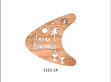 Wooden Ornament - Palm Springs Boomerang