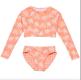 Snapper Rock Cali Palms Recycled Crop LS Rash Set
