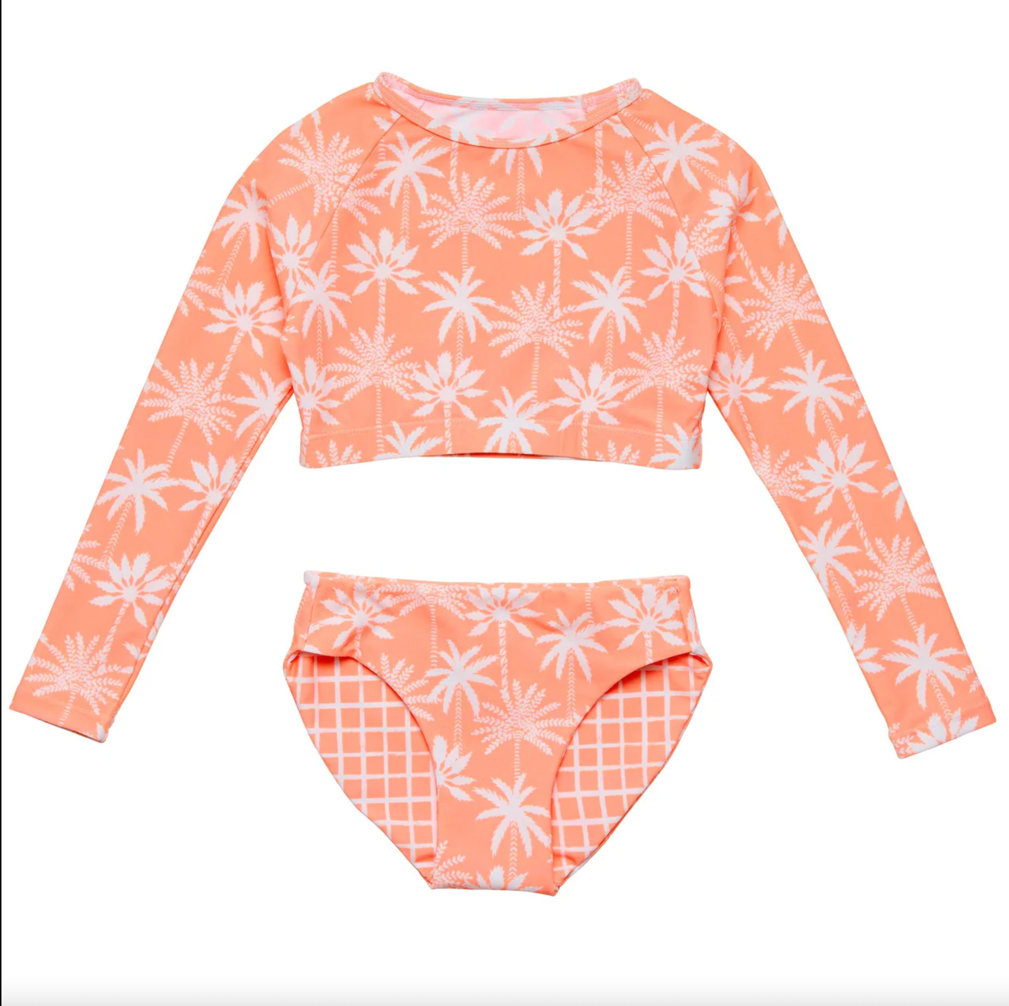 Snapper Rock Cali Palms Recycled Crop LS Rash Set