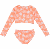 Snapper Rock Cali Palms Recycled Crop LS Rash Set