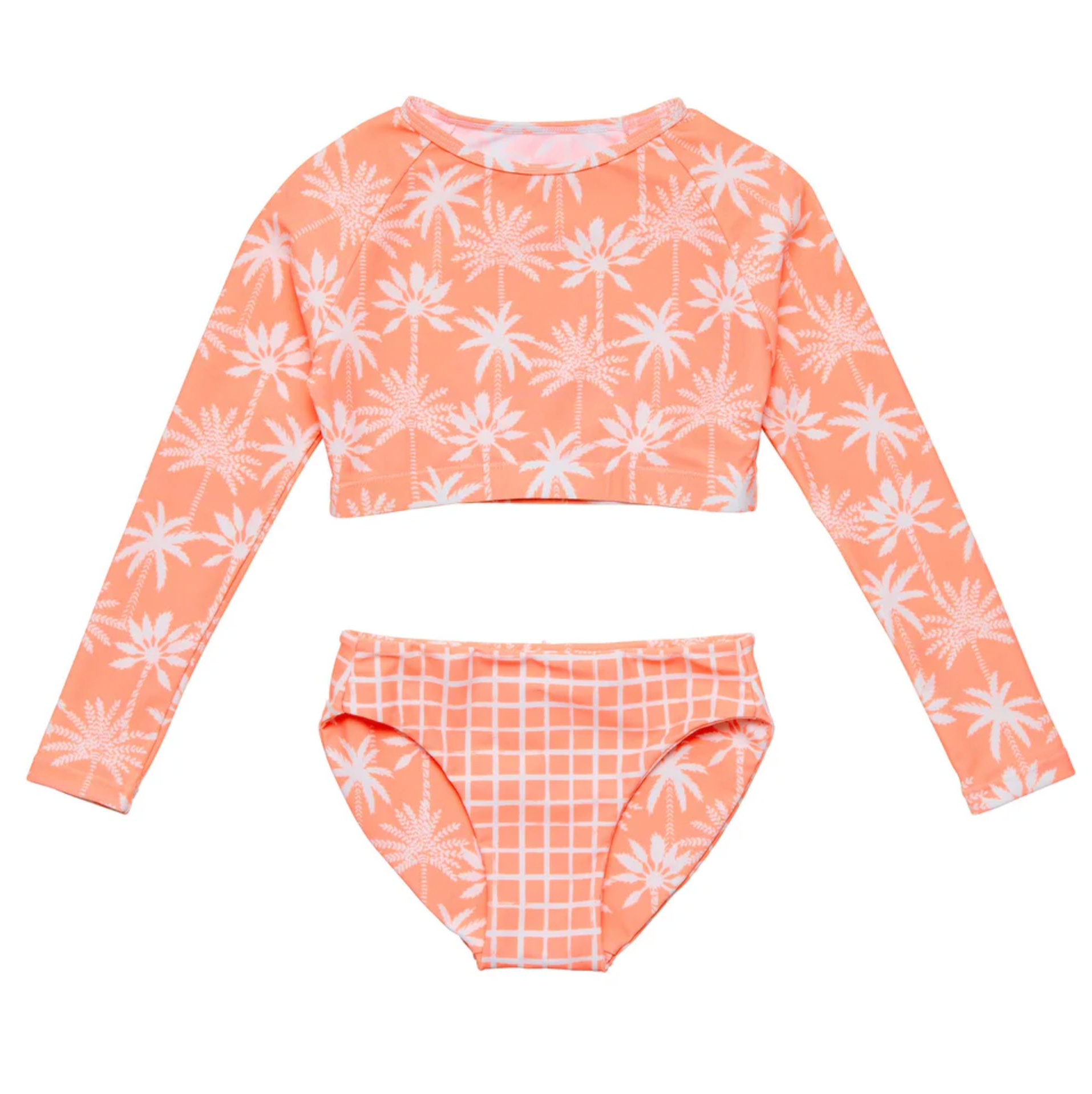 Snapper Rock Cali Palms Recycled Crop LS Rash Set
