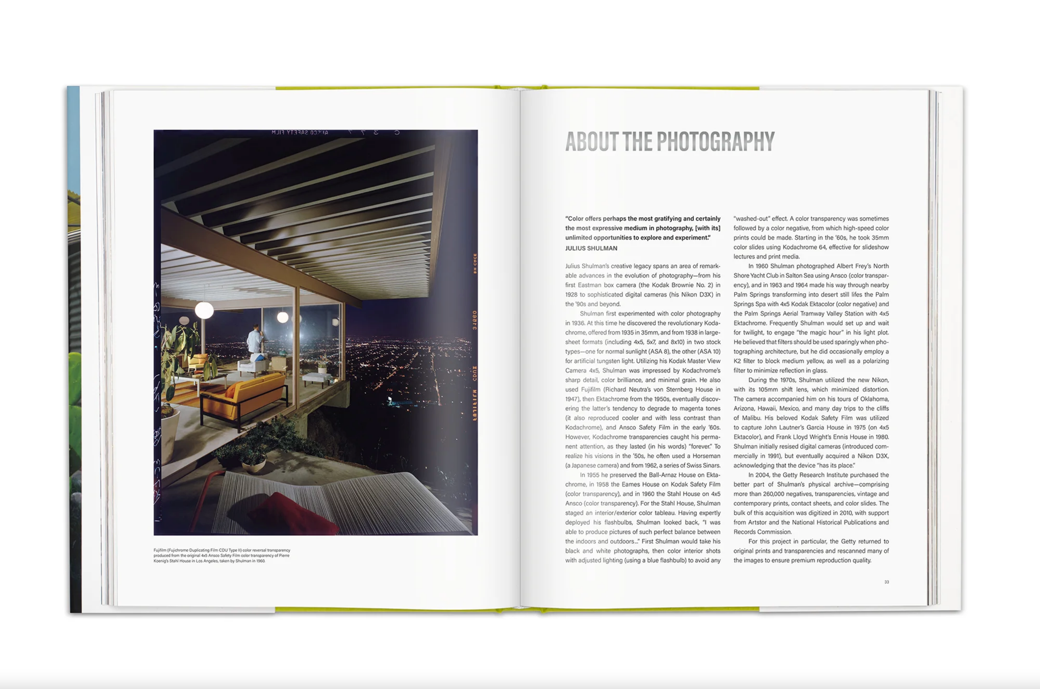 Julius Shulman Color Hardcover Book