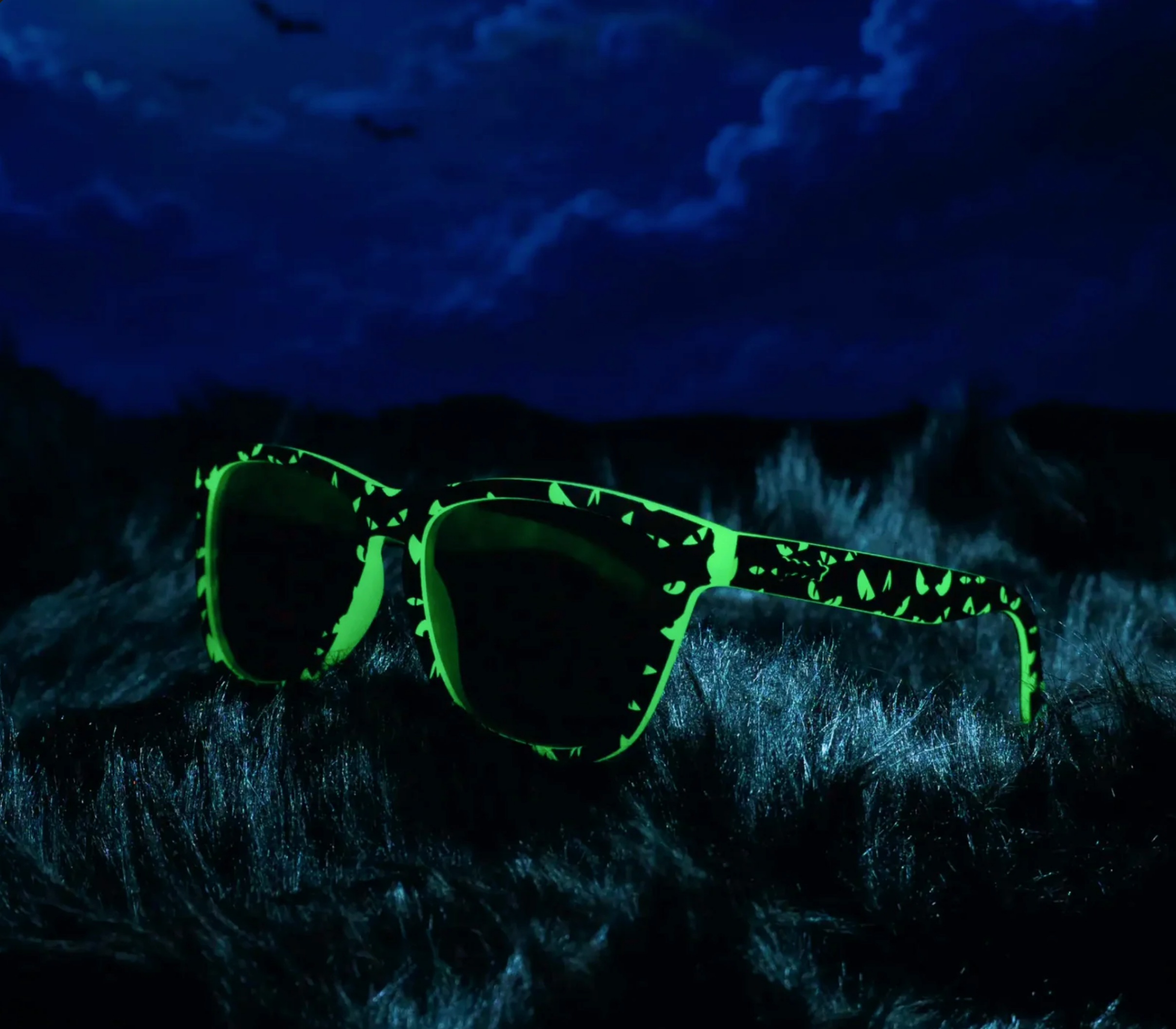 Goodr Sunglasses - What Lurks in the Shadow  - Glow-in-the-Dark