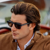 WMP Sunglasses - Morris - Crystal Stone Blue / Brown Lens