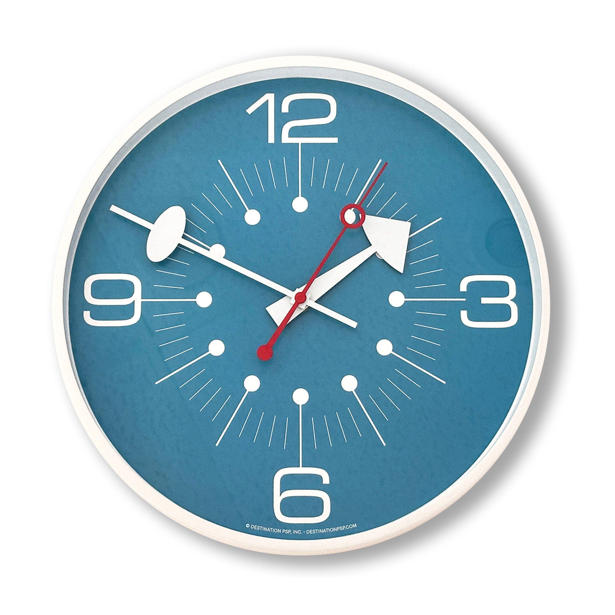About Dot Time Wall Clock - Blue - Destination PSP