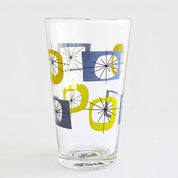 Atomic Design Glass Tumbler (Set of 4) - Blue/Green