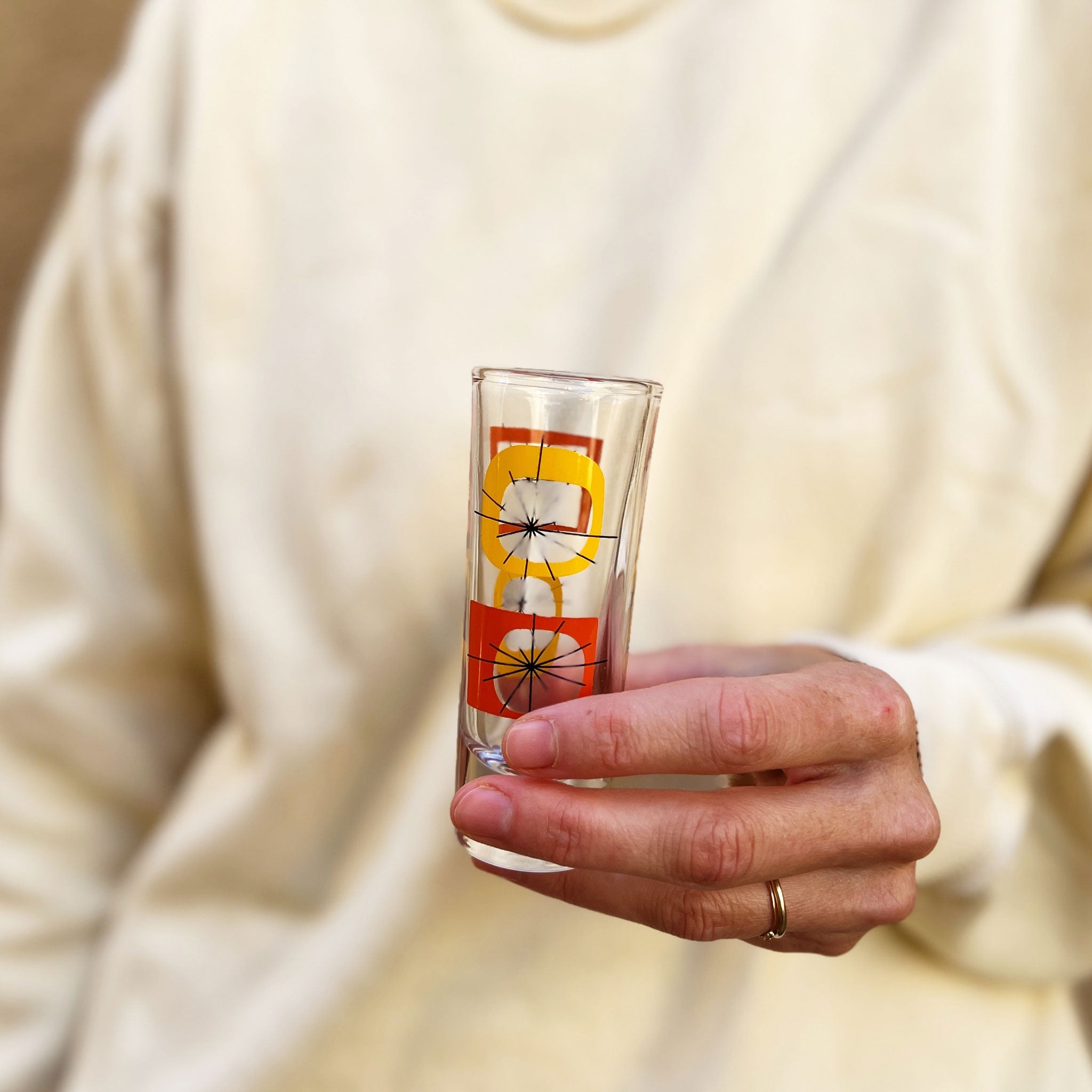 Atomic Design Shot Glass Shooter - Yellow/Orange (Set of 4) - Destination PSP