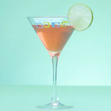 Atomic Martini Glass - Blue Green
