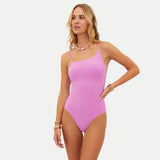 Beach Riot Athena One Piece Swimsuit - Shell Pink Terry