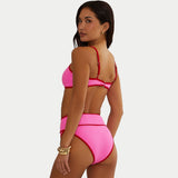 Beach Riot Carlotta Swim Bottom - Electric Pink