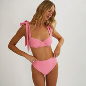 Beach Riot Drea Swim Top - Shoreline Pink Shine