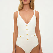 Beach Riot Eloise One Piece Swimsuit - I Do Ivory