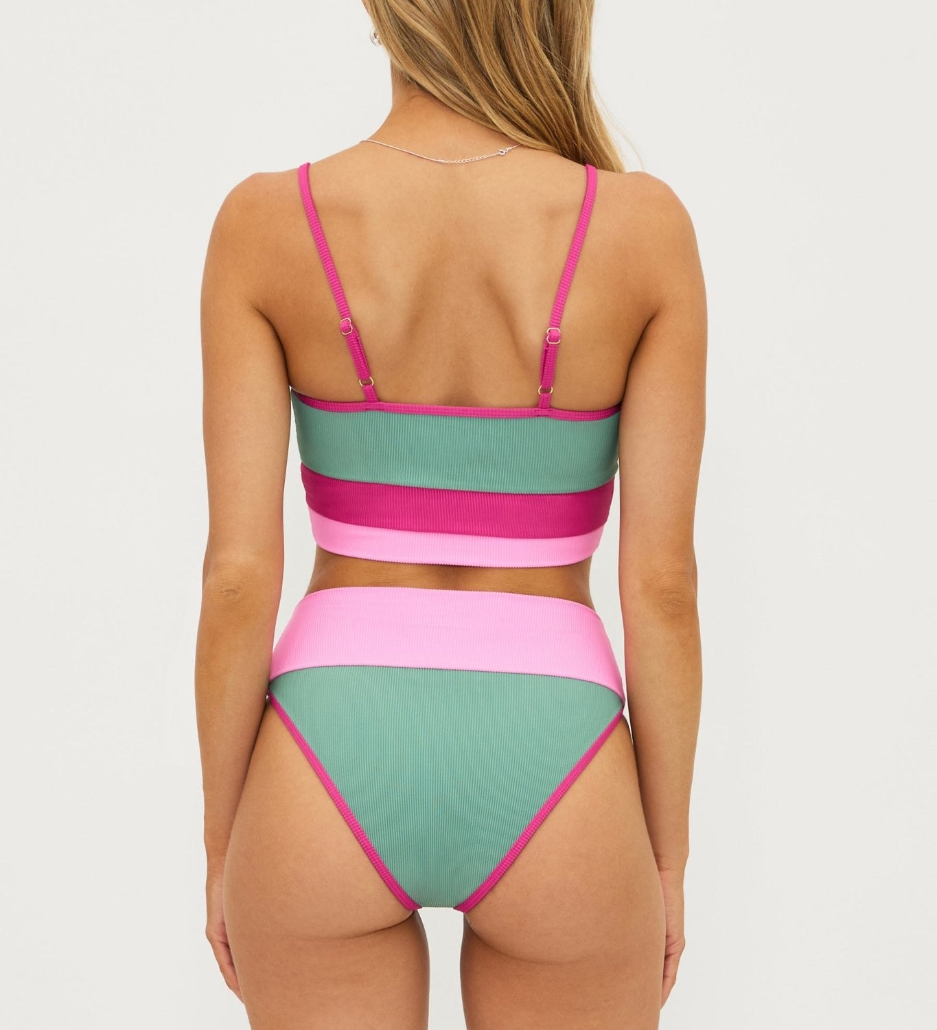 Beach Riot Emmy Bottom Sage Bloom Colorblock - Destination PSP