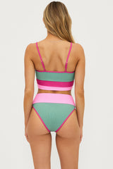 Beach Riot Emmy Bottom Sage Bloom Colorblock